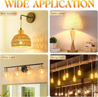 Edison Bulbs, E26 LED Bulb 60 watt Equivalent, Non-Dimmable, Soft White 2700K, ST58 Vintage Light Bulbs, 90+ CRI, 6W 600LM, E26 Medium Base, Clear Glass, 12 Pack