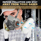 Respirator Cartridge/Filter, 6001 Filter Cartridges Installed on 6200, 6800 Respirator Body, Use for Asbestos, Resin, Paint, Dust, Welding