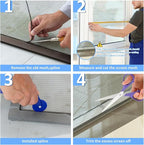 48"x102" Window Screen Mesh, Fiberglass Window Screen, Screen Door Mesh, Windows Screens and Screen Door Replacement, Patio Screen Mesh- Gray