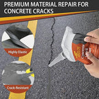Concrete Crack Filler Self Leveling,6 Pack Slab Concrete Crack Sealant, High Elasticity Cement Crack Filler Repair Sealer, Waterproof Sealing Caulking Adhesive for Driveway, Patio, Sidewalk(Grey)