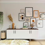 FILTA Cabinet Handles 3.75 Inch 10 Pack Matte Black Cabinet Pulls for Kitchen Metal Drawer Pulls Modern Cabient Hardware Cupboard Handles