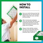 Filterbuy 14x14x2 Air Filter MERV 8 (MPR 700) Dust Defense Replacement (6-Pack), Electrostatic Pleated HVAC AC Furnace Filters, Made in USA (Actual Size: 13.50 x 13.50 x 1.75)