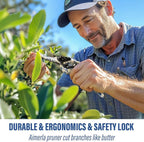 Aimerla Gardening Tool Set of 5 Heavy Duty Aluminum Garden Tools with Non-Slip Rubber Grip, Fashion Garden Bag, Durable Hand Tools for Gardener, Weeding, Gardening Gifts for Women,Men - Floral