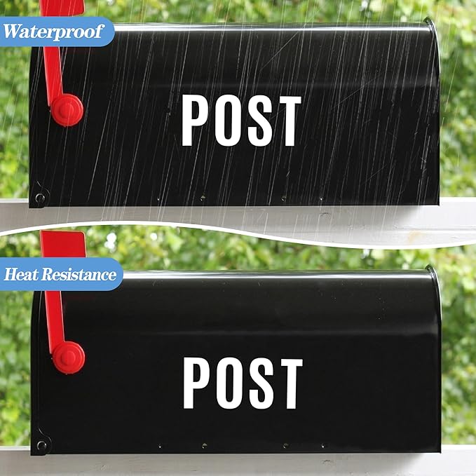 910 PCS 42 Sheets Letter Stickers Large Mailbox Numbers and Letters Self Adhesive Vinyl Waterproof Custom Alphabet Number Stickers for Mailbox Address, DIY Crafts, Door, Windows Decor (3 Inch,White)