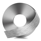 GSCIT Club Grey Silver Edge Banding, 2 Inch x 25ft Aluminum Brushed Edge Banding PVC Edge Trim for Cabinet Repair Furniture