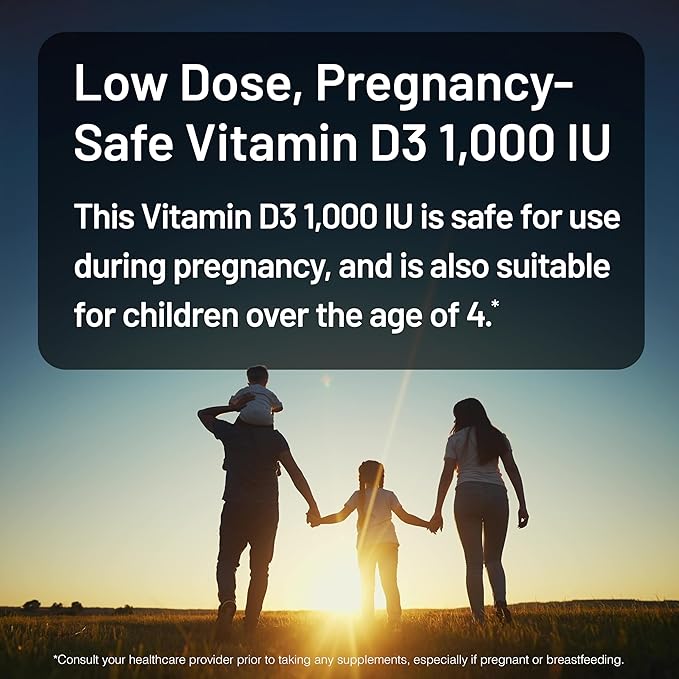NatureWise Vitamin D3 1000iu (25 mcg) 200-Day Supply for Immune Support, Healthy Muscle Function, and Bone Health - Non-GMO, Gluten Free in Organic Extra Virgin Olive Oil, (Mini Softgel), 200 Count