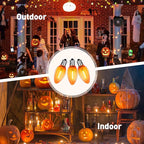 C7 LED Light Bulbs, 12 Pack Halloween Orange Outdoor String Lights Replacement Bulbs, 0.6W E12 Candelabra Base for Patio, Halloween & Christmas Party Decor
