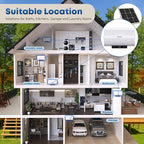 YALICE Water Heaters, Solar Power Water Heater Electric, 2200 Watts Hot Water Heater, 26 Gallons Electric Heater, without Solar Panel, YLS100GF