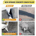 Concrete Crack Filler, 3.3 LB High Elasticity Cement Crack Filler, Gray Self Leveling Concrete Hole Repair, Flexible Liquid Concrete Sealant for Driveway, Walkway, Foundation, Patio, Joint, Outdoor