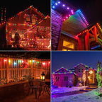 S14 Colored LED String Light Bulbs, 15 Pack 1 Watt Plastic Shatterproof LED Replacement Bulbs for Indoor Outdoor String Light, E26 Medium Base, Multi-Color: Red/Green/Blue/Purple/Orange