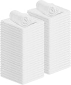 Avalon Towels Cotton Shop Rags – (Pack of 50) Size 12x14 Inches Cleaning Rags – Absorbent Shop Towels and Multipurpose Cleaning Towels for Automobiles, Industries, Garage and Homes (White)