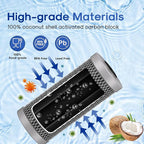 ICEPURE 5 Micron 4.5" x 10" CTO10BB-CQB Whole House Water Filter Upgraded Coconut Shell Activated Carbon Lead Removal Water Filter Replacement for Home, 3PACK
