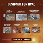 Drain Dissolve | AC Drain Line Cleaner & Unclogger | Heat-Activated Alkaline Gel Clears Hair, Grease, Gunk, 1 Quart (946.3 ml)