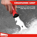 Goldblatt 9-in-1 Paint Scraper Tool, Heavy Duty Stainless Steel Putty Knife Scraper with Metal Hammer End, Multi-Use Painters Tool for Wood, Painting, Drywall