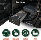 GearLok UnderSeat Truck Locker – Secure Under Seat Storage for Ford F-Series Trucks – Lockable Truck Organizers and Storage for Tools, Ammo and Equipment (Fits 41"x13"x4.5" Interior)