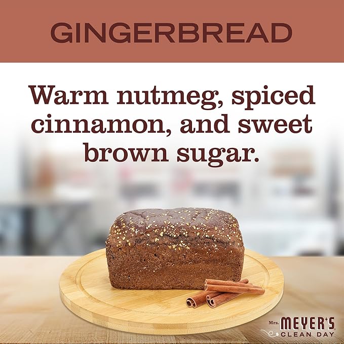 Mrs. MEYER'S CLEAN DAY Multi-Surface Everyday Cleaner, Limited Edition Gingerbread Scent, 16 Ounce Bottle (Pack of 3)
