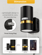 L LOHAS LED Motion Sensor Night Light Plug in, Night Lights Plug into Wall with Adjustable Brightness, 1600K Amber Light, 1W Energy-Saving Nightlight for Bathroom Bedroom Kitchen Hallway, 2 Pack