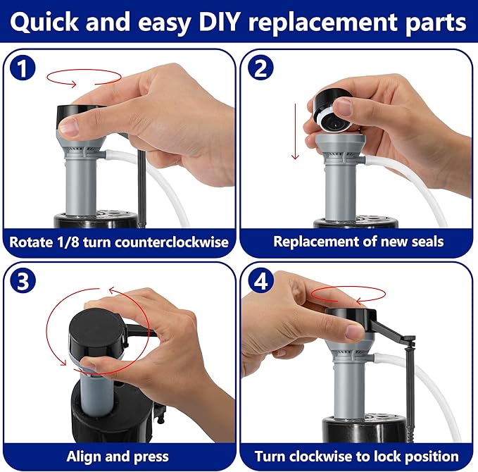 15 Pcs Toilet Fill Valve Seal-83143 Toilet Fill Valves Seal Replacement Compatible with 200,400 and 747 Models-242 Toilet Tank Fill Valve Rubber Seal for 400A Fill Valves