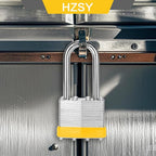 Padlocks Keyed Alike, Pack of 12, Laminated Steel Keyed Lock (1-9/16", 40mm), Padlocks with Same Key, Long Shackle, for Toolbox, Locker & StorageUnit or More