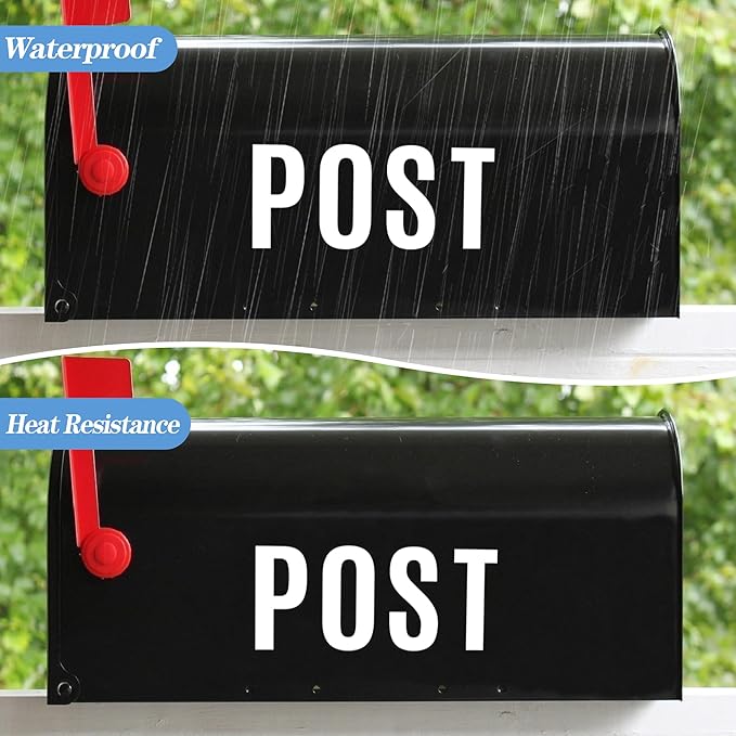 420 PCS 42 Sheets Letter Stickers Big Font Mailbox Numbers and Letters Self Adhesive Vinyl Waterproof Alphabet Number Stickers for Mailbox House Address, Cars, Poster, Business Decor (5 Inch,White)