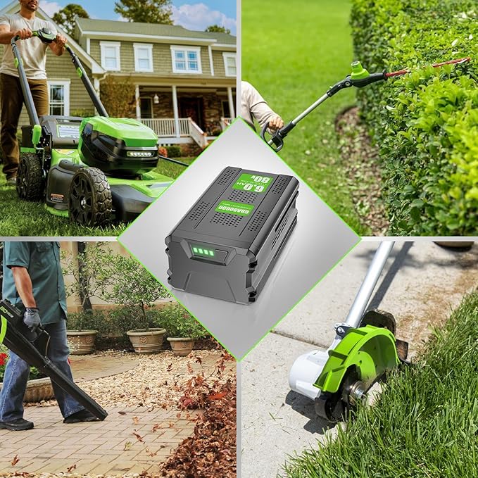 Upgraded 6000mAh GBA80200 Battery Replace for Greenworks PRO 80V, Lithium Ion GBA80200 GBA80300 GBA80400 GBA80500 GBA80250 Compatible with Greenworks 80V Max Power Tools Battery (Not for Kobalt)