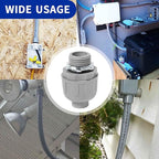 (3/4" Conduit Coupling 20 Pack) Yariwiz 3/4 Plastic Liquid Tight Conduit Coupling