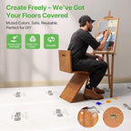 39"x100' Heavy-Duty Floor Protection | Construction Grade Carpet Protector | Drop Cloth Plastic Film for Hardwood Floors | Waterproof Painters Covering with No Residue(Summit White)