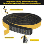 Air Conditioner Window Seal 1 Inch X 1 Inch, Open Cell Thick AC Weather Stripping High Resilience Foam Sealing Tape Adhesive AC Window Seal Kit (Total 13Ft)