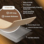 GSCIT Club Maple Edge Banding, 7/8 inch x 25ft Wood Edge Banding Pre-glued Flexible, Veneer Tape Banding for Cabinet Repair Furniture Restoration