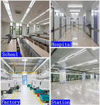 4FT LED Tube Light, T8 T10 T12 LED Bulb, 32W(60W Equivalent) 4160LM, 5000K Daylight, Clear Cover, Medium Bi-Pin G13 Base,4 Foot Fluorescent Tube Replacement (12 Pack)