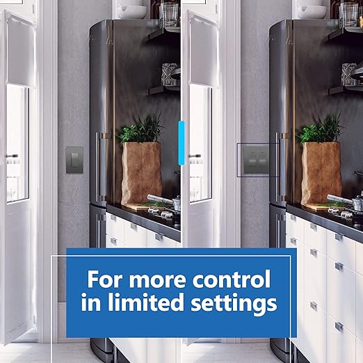 LIDER Minimalist Design Matte Finish Lighted Double Switch with Screwless Wall Plate Combination Frameless Decorator Switch with Locator Light Ground Terminal Single Pole 15A 120V UL Listed Space Gray