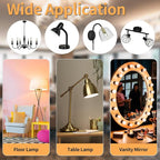 G16.5 Led Bulb, Small Round Edison Light Bulbs, E26 Dimmable Globe Clear Vanity Light Bulbs, 6w 4000k Vintage LED Filament Edison Bulb