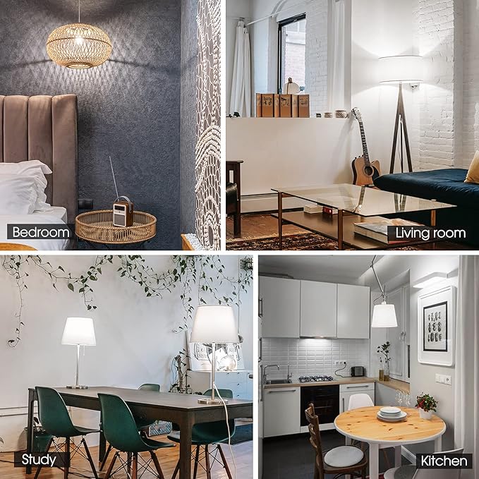 Energetic 6-Pack 100 Watt LED Bulb Daylight 5000K, Dimmable, 1500 Lumens 12.5W, E26 Medium Base, 15000 Hrs, ETL Listed