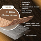 GSCIT Club Red Oak Edge Banding, 3 inch x 25ft roll of Veneer Edge Banding Pre-glued Flexible, Real Wood Tape for Cabinet Repair & Furniture Restoration