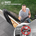 Sealegend Gutter Cleaning Tools for 2-1/2 in. Wet/Dry Vacuum Cleaner, Shop Vac Hose Attachments for Cleaning or Blowing Debris from Gutters Up to 5.6FT, Upgrade Lockout Design Shop Vac Accessories