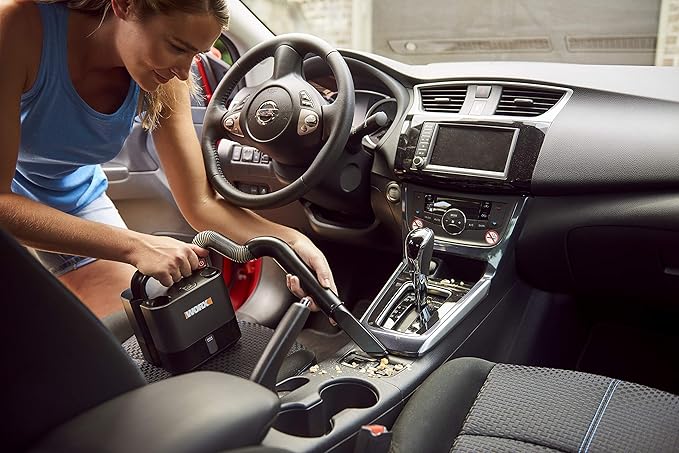 WORX WX030L.9 20V Power Share Cordless Cube Vac Compact Vacuum, Bare Tool Only, No Battery, Black