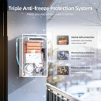 MIZUDO Natural Gas Tankless Water Heater Outdoor Installation Max 5.1 GPM 120,000 BTU CSA Certified Constant Temp High Power On Demand Hot Water Heater for Big Family Whole House, Gen 2