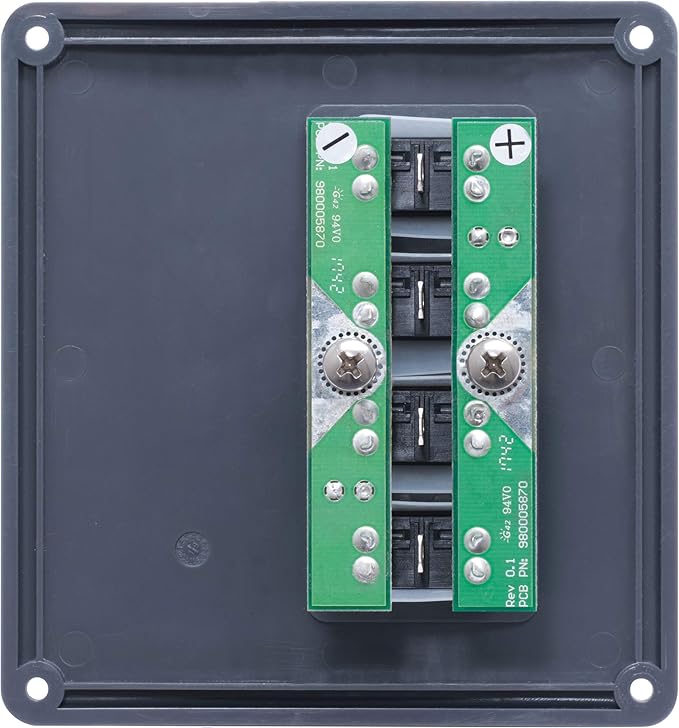 Blue Sea Systems 4320 Water-Resistant Circuit Breaker Switch Panel, Gray, 4 Positions