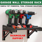 ULIBERMAGNET Garage Folding Storage Rack Shelves,100LB Metal Wall Mounted Adjustable Rail Shelf for Garage,Power Tools,Toolbox,Storage Shelves with Lip for Workshop Kitchen Office (2 Pack)