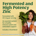 MegaFood Zinc Supplements - Vegan Immune Support Supplement with 22.5 mg High Potency Fermented Zinc - Made with Real Food - Gluten-Free, Kosher - 120 Tablets, 120 Servings