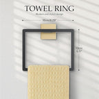 Black and Gold Bathroom Hardware Accessories Set 5-Pieces Towel Bar Set Stainless Steel Towel Holder Set 16 Inch Towel Bar,Towel Racks Set for Bathroom Wall Mounted