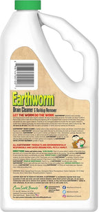 Earthworm Drain Cleaner - Clog Remover - Drain Opener/Deodorizer - Natural Enzymes, Safer for Families, Environmentally Responsible - 32 fl oz