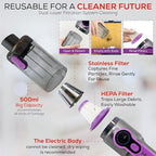 Car Vaccum Cleaner - 2 in 1 Handheld dustbuster, High Power, Portable, Cordless & Corded + Blower with 18500Pa Suction - Fast USB-C Rechargeable Hand Vacuum for Home, Office, Pets & Auto Detailing