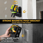 PREXISO Laser Level with Tripod & 2 Plumb Dots - 100 Ft Rechargeable Point Cross Laser Level Self Leveling - Plumb Spot Alignment Wide Angle Laser Line for Construction, Ceiling, Floor Tile