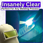 The King 2-Tone | Gold/Blue Shade 11 Welding Lens | Changes Color With Angle - Gold/Blue | 2" x 4.25" | Extremely Clear Fixed Shade 2x4 Welding Lens | Ridge Products Welding Lens