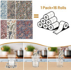 Swedish Dishcloths for Kitchen, 6 Pack Vintage Reusable Dish Paper Hand Towels Housewarming Gifts, Absorbent Dish Rags Decoration for Home Cooking Cleaning