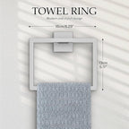 5-Pieces Brushed Nickel Bathroom Hardware Accessories Set,16 Inch Towel Bar Set,Stainless Steel Bathroom Hardware Set Towel Holder Set for Bathroom,Wall-Mounted Bathroom Accessories Kit