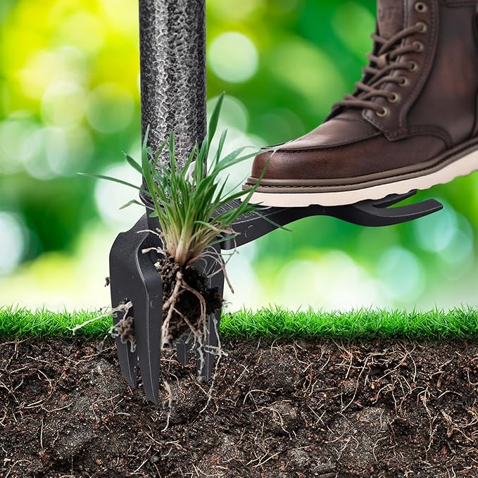 Weed Puller Tool, 60" Stand Up Manual Weeder - Unbreakable Aluminum Claw + Heavy-Duty Stainless Steel Rod, No-Bend Lawn Grass Grabber for Garden, Yard, Root Removal