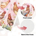 Swedish Dishcloths for Kitchen, 6PCS Chicken Rooster Swedish Dish Cloths Gift Set, Farm Reusable Washable Absorbent Dish Towel for Home Cleaning(7.8 X 7 Inches)