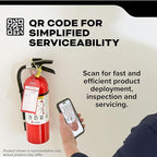 Kidde Commercial-Grade Fire Extinguisher for Office, Schools, Rechargeable 4A60BC